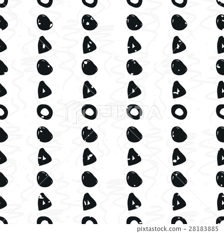 Hand-drawn geometric seamless pattern 28183885