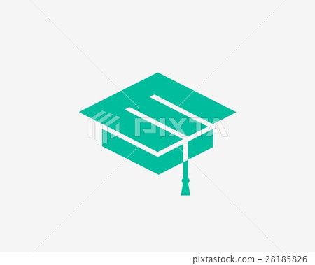 Education symbol. Cap icon. 28185826