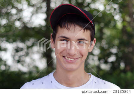Close up portrait of a cute teenager.  28185894
