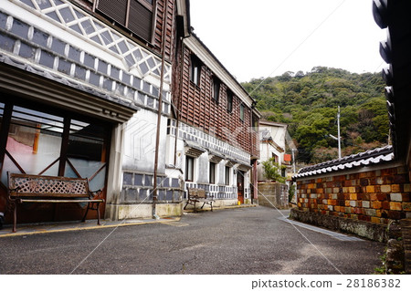 Arita Tonbae back street with fence Arita Tonbae back street with fence 28186382