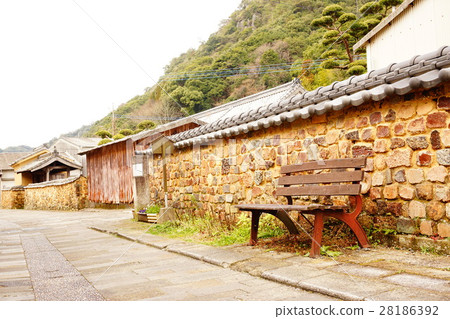 Back street with Tombai fence Back street with Tombai fence 28186392