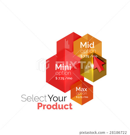 Option select template - Stock Illustration [28186722] - PIXTA