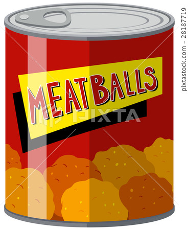 Meatballs in aluminum can Meatballs in aluminum can 28187719