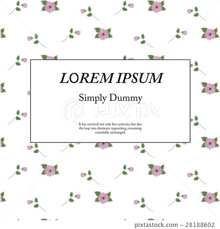 retro floral pattern with flowers 28188602