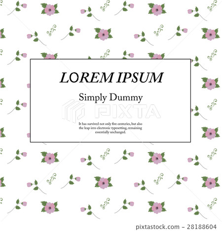 retro floral pattern with flowers 28188604