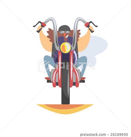Outlaw Biker Club Member With Long Beard 28189930