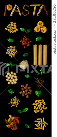 Italian food concept and menu design. Different ki 28190250