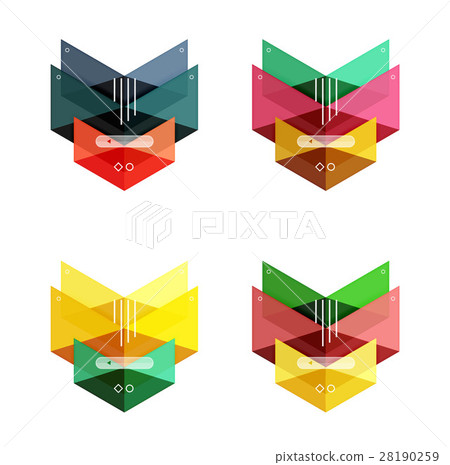 Vector blank infographic arrow templates - Stock Illustration [28190259 ...