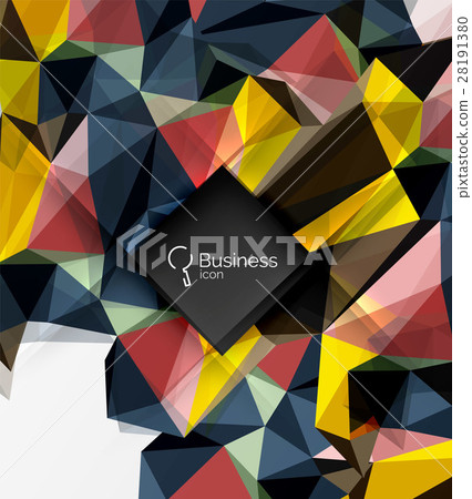 Mosaic low poly abstract background with Mosaic low poly abstract background with 28191380