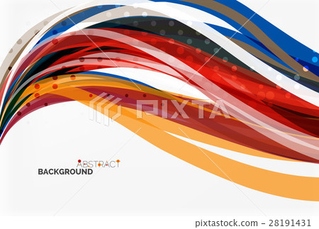 Colorful flowing wave abstract background - Stock Illustration ...