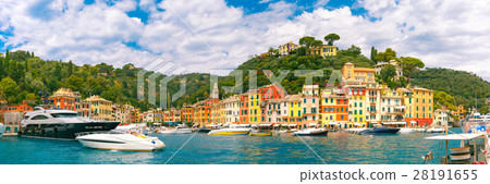 Panorama of Portofino, Italian Riviera, Liguria Panorama of Portofino, Italian Riviera, Liguria 28191655