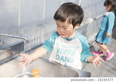 Boy washing hands 28193577