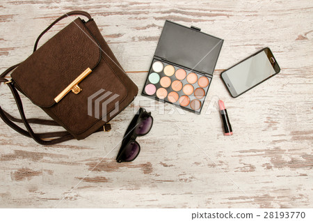 Fashionable concept. Green ladies handbag Fashionable concept. Green ladies handbag 28193770