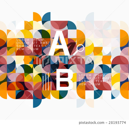 Modern geometric abstract background, circles on Modern geometric abstract background, circles on 28193774