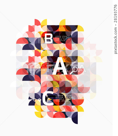 Modern geometric abstract background, circles on Modern geometric abstract background, circles on 28193776