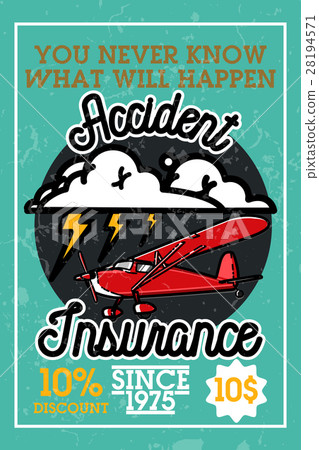 Color vintage accident insurance banner Color vintage accident insurance banner 28194571