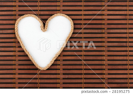 Rope in the shape of a heart Rope in the shape of a heart 28195275