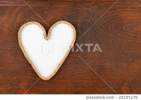 Rope in the shape of a heart Rope in the shape of a heart 28195276
