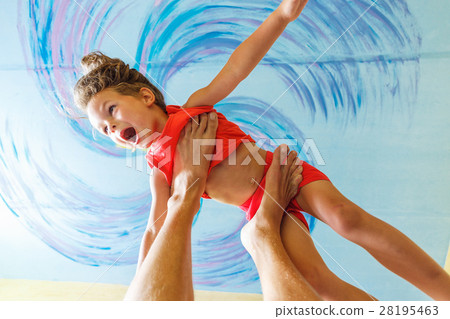 Flying boy like super hero Flying boy like super hero 28195463