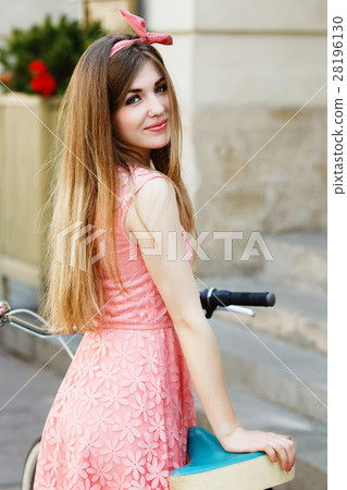 girl in the old European city  girl in the old European city  28196130
