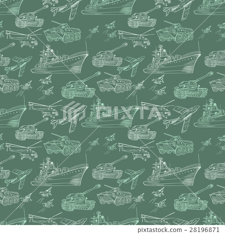 Vector Military Transport Pattern Vector Military Transport Pattern 28196871