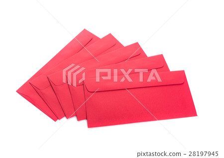 Red Envelope use in Chinese new year festival on white 28197945
