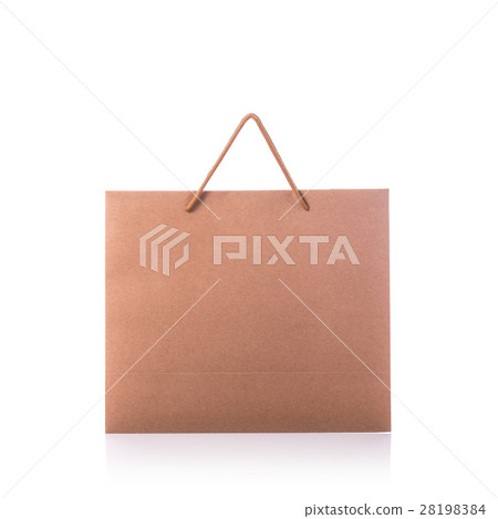 Brown paper bag. Studio shot isolated on white Brown paper bag. Studio shot isolated on white 28198384