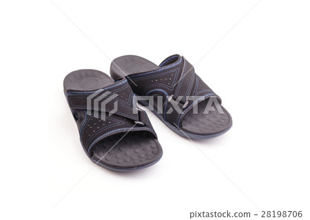 New black men's sandals isolated on white New black men's sandals isolated on white 28198706