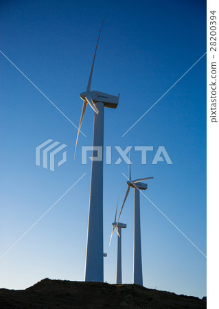 Spanish village landscape with windmills Spanish village landscape with windmills 28200394