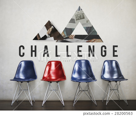 Triangle shaped abstract design business concept 28200563