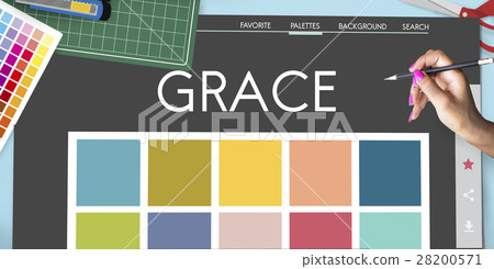 Colour Shade Design Colourful Palette Concept Colour Shade Design Colourful Palette Concept 28200571