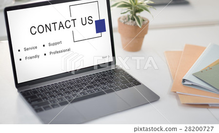 Contact Us Customer Service Support Concept Contact Us Customer Service Support Concept 28200727