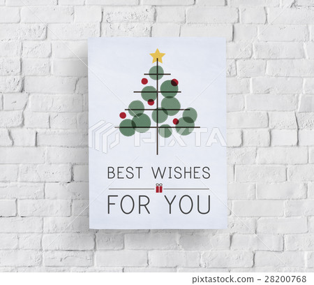Christmas Tree Celebration Tinsel Concept 28200768