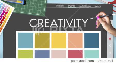 Colour Shade Design Colourful Palette Concept Colour Shade Design Colourful Palette Concept 28200791