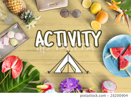 Outdoors Camping Tent Graphic Concept 28200904