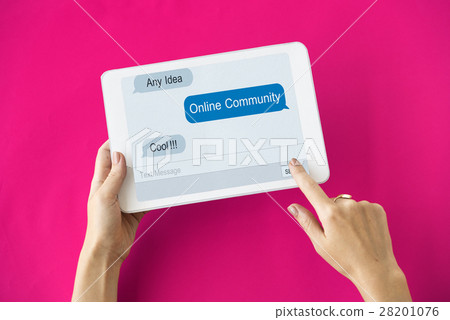 Online Communication connection Network Concept Online Communication connection Network Concept 28201076