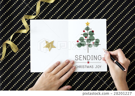 Christmas Tree Celebration Tinsel Concept Christmas Tree Celebration Tinsel Concept 28201227