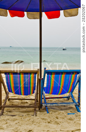 Chairs on the beach Chairs on the beach 28202067