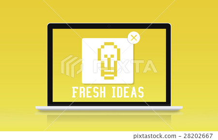 Fresh Ideas Inspire Thinking Vision Graphic Concept 28202667