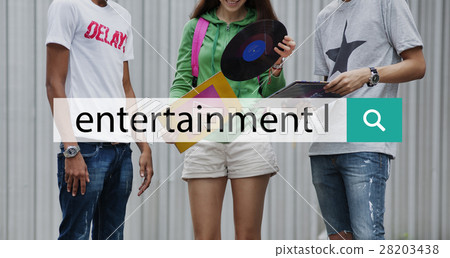 Entertainment Music Teenagers Lifestyle Concept Entertainment Music Teenagers Lifestyle Concept 28203438