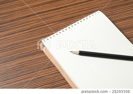 Pencil on memo, office supply and working concept. Pencil on memo, office supply and working concept. 28203508