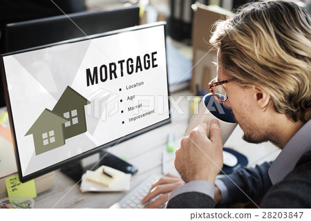 Real Estate Mortgage Loan Concept Real Estate Mortgage Loan Concept 28203847