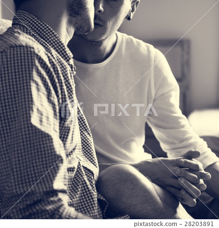 Gay Couple Love Home Concept Gay Couple Love Home Concept 28203891