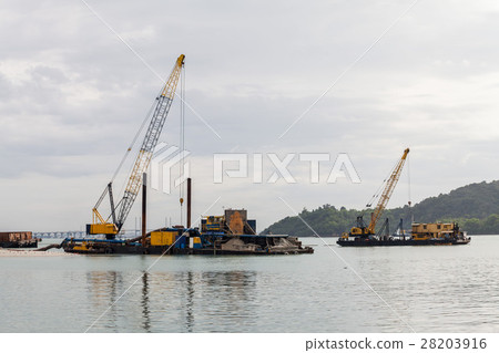 Sand replenishment ship for land reclamation Sand replenishment ship for land reclamation 28203916