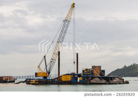 Sand replenishment ship for land reclamation Sand replenishment ship for land reclamation 28203920
