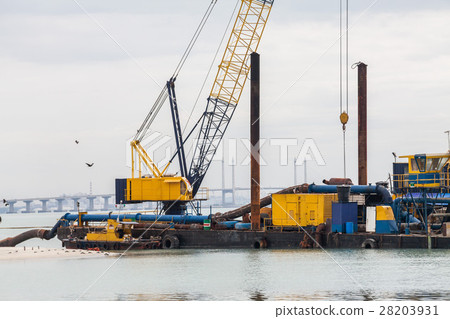 Sand replenishment ship for land reclamation Sand replenishment ship for land reclamation 28203931