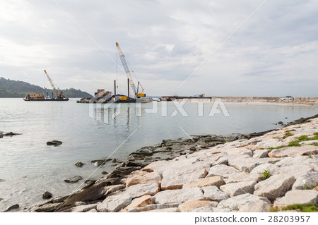 Sand replenishment ship for land reclamation Sand replenishment ship for land reclamation 28203957