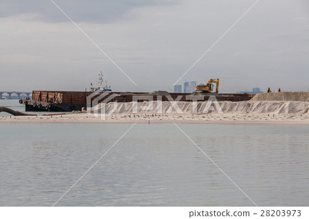Sand replenishment ship for land reclamation Sand replenishment ship for land reclamation 28203973