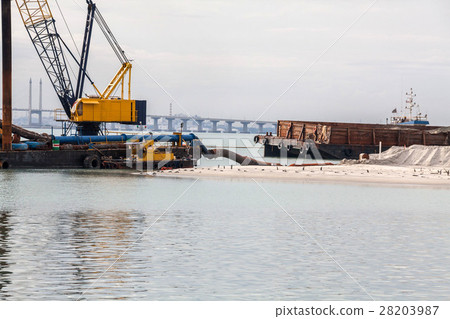Sand replenishment ship for land reclamation Sand replenishment ship for land reclamation 28203987