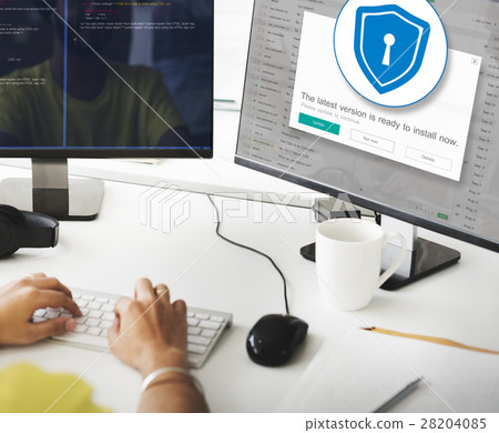 Firewall Antivirus Alert Protection Security Caution Concept Firewall Antivirus Alert Protection Security Caution Concept 28204085